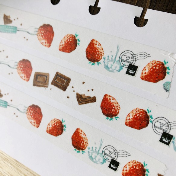 マスキングテープ「いちごミルクチョコレート」 | 絵画・イラスト