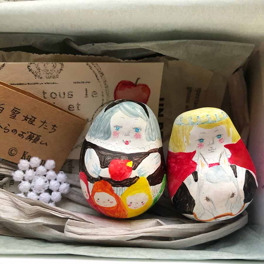 童話の起き上がり小法師たち・個展「しずくふたつ 5滴目」