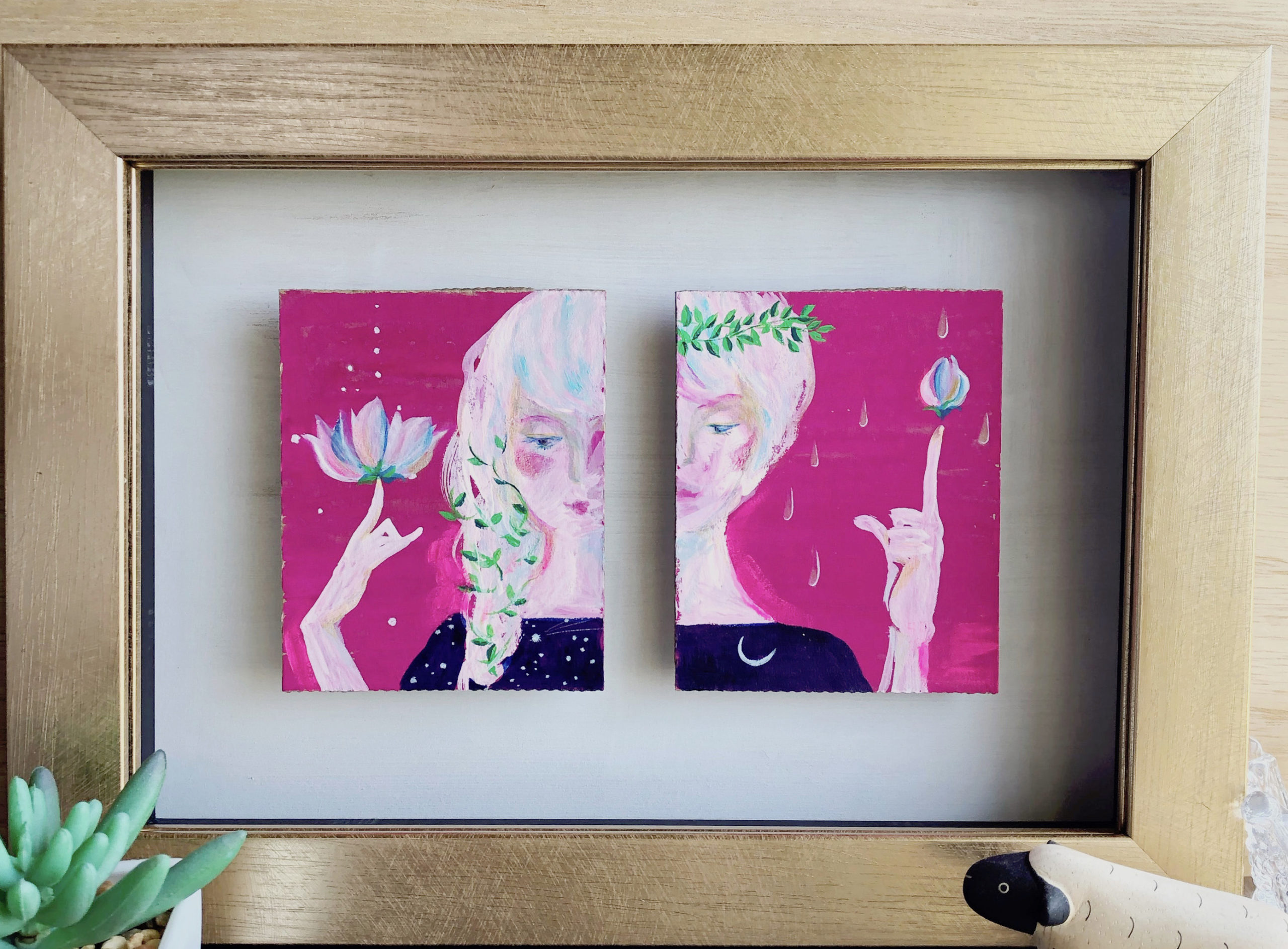 魂の伴侶の絵が小説の表紙絵になりました【しずくふたつ】