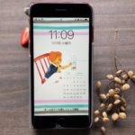 mecelo 7月分スマホ用イラストカレンダー