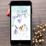 【6月】スマホ待受画面イラストと「ユーモアとハピネスと」