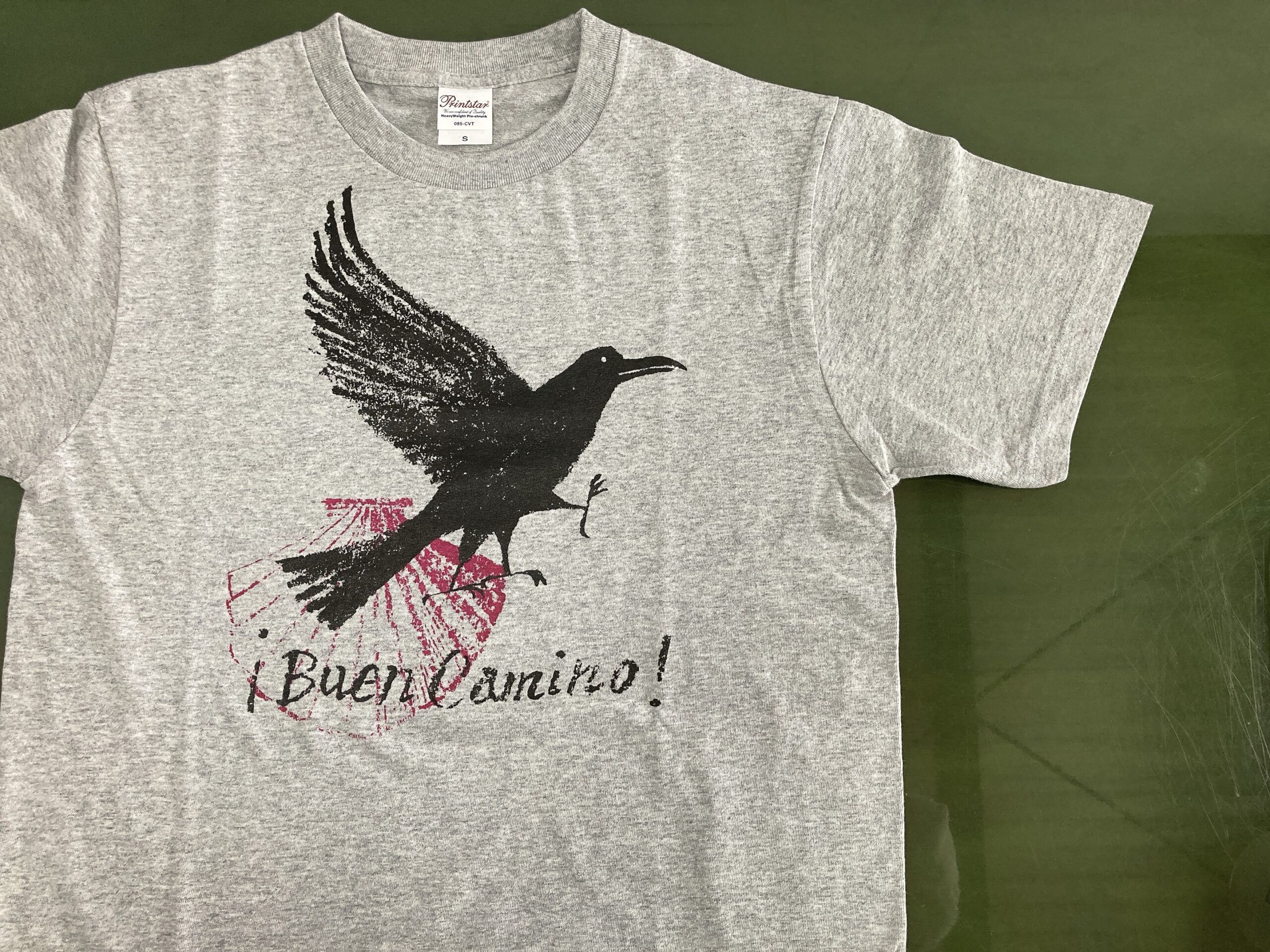 【お仕事関連】Tシャツイラスト・熊野とサンティアゴの巡礼モチーフ