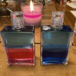 上同じ色・下が赤と青「魂の伴侶の絵しずくふたつ」