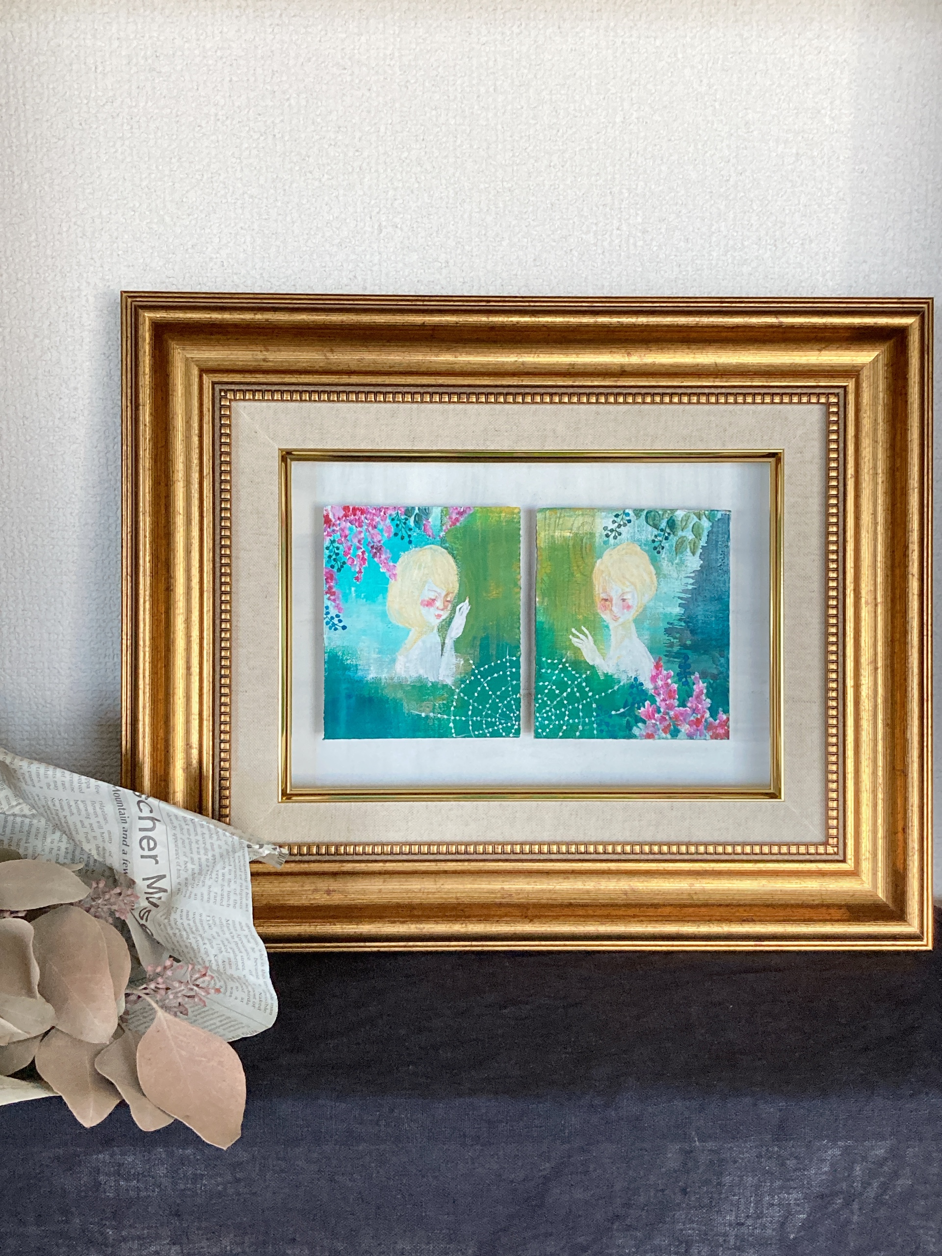 絵画「しずくふたつ 066 大樹」一点もの・深いご縁を感じる方へ